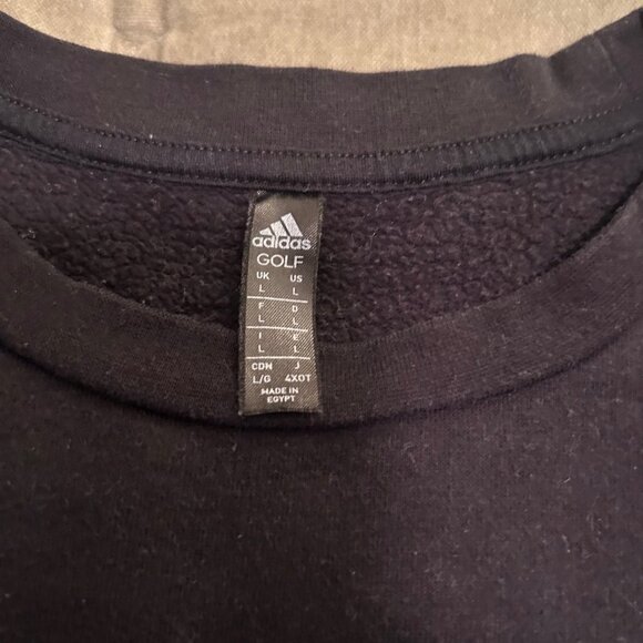 Adidas Black Golf Core Crewneck Sweatshirt - Picture 5 of 6